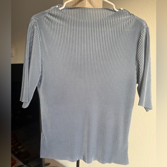 Mock/ Boat Neck Ribbed Top - Picture 5 of 5